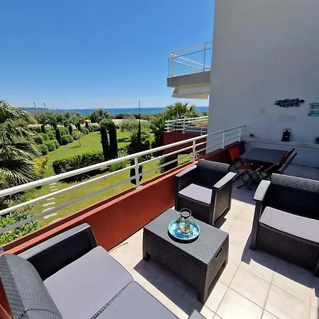 Le Juan Flore : Apt 4 Prs Vue Mer, Clim, Parking 아파트 *